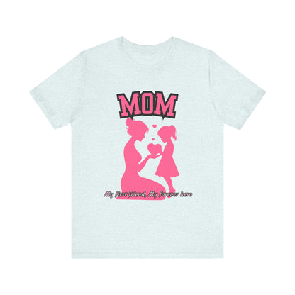 Mom and Daughter Love Tee | Unisex Jersey T-shirt for Mother's Day, Birthday Gift, Family Outing, Casual Wear, Heartwarming Gift