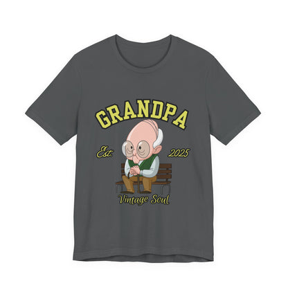 Vintage Grandpa Tee, Unisex Short Sleeve T-Shirt, Gift for Grandpa, Father's Day Outfit, Family Reunion Apparel, Nostalgic T-Shirt