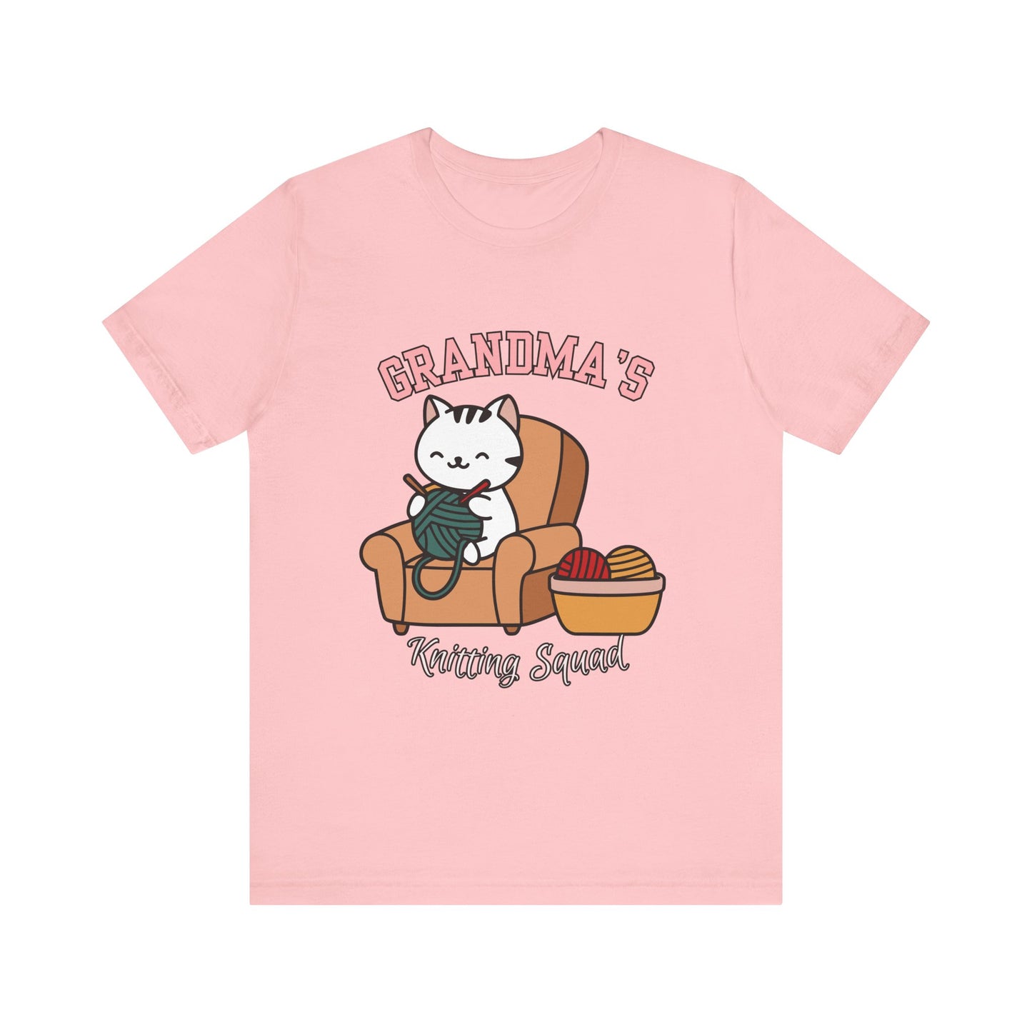 Grandma's Knitting Squad Tee - Comfy T-Shirt for Craft Lovers, Gift for Granny, Yarn Enthusiast, Knitting Club, Cozy Apparel