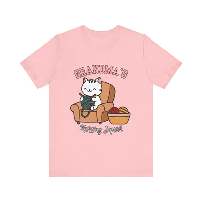 Grandma's Knitting Squad Tee - Comfy T-Shirt for Craft Lovers, Gift for Granny, Yarn Enthusiast, Knitting Club, Cozy Apparel