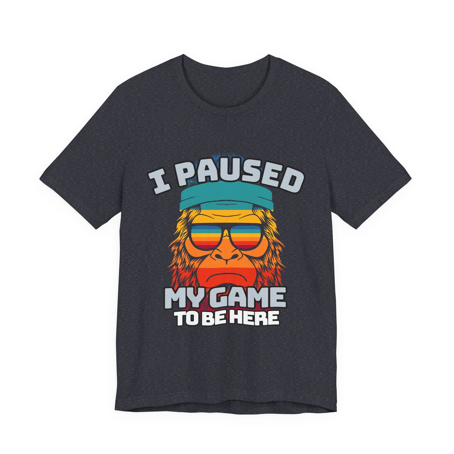 Funny Gamer Tee - I Paused My Game To Be Here, Gaming Shirt, Unisex T-Shirt, Gift for Gamers, Casual Summer Wear, Vintage Gaming Apparel