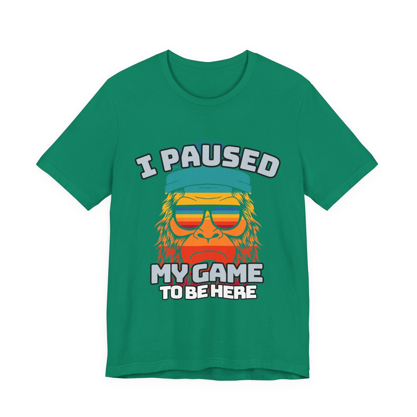 Funny Gamer Tee - I Paused My Game To Be Here, Gaming Shirt, Unisex T-Shirt, Gift for Gamers, Casual Summer Wear, Vintage Gaming Apparel