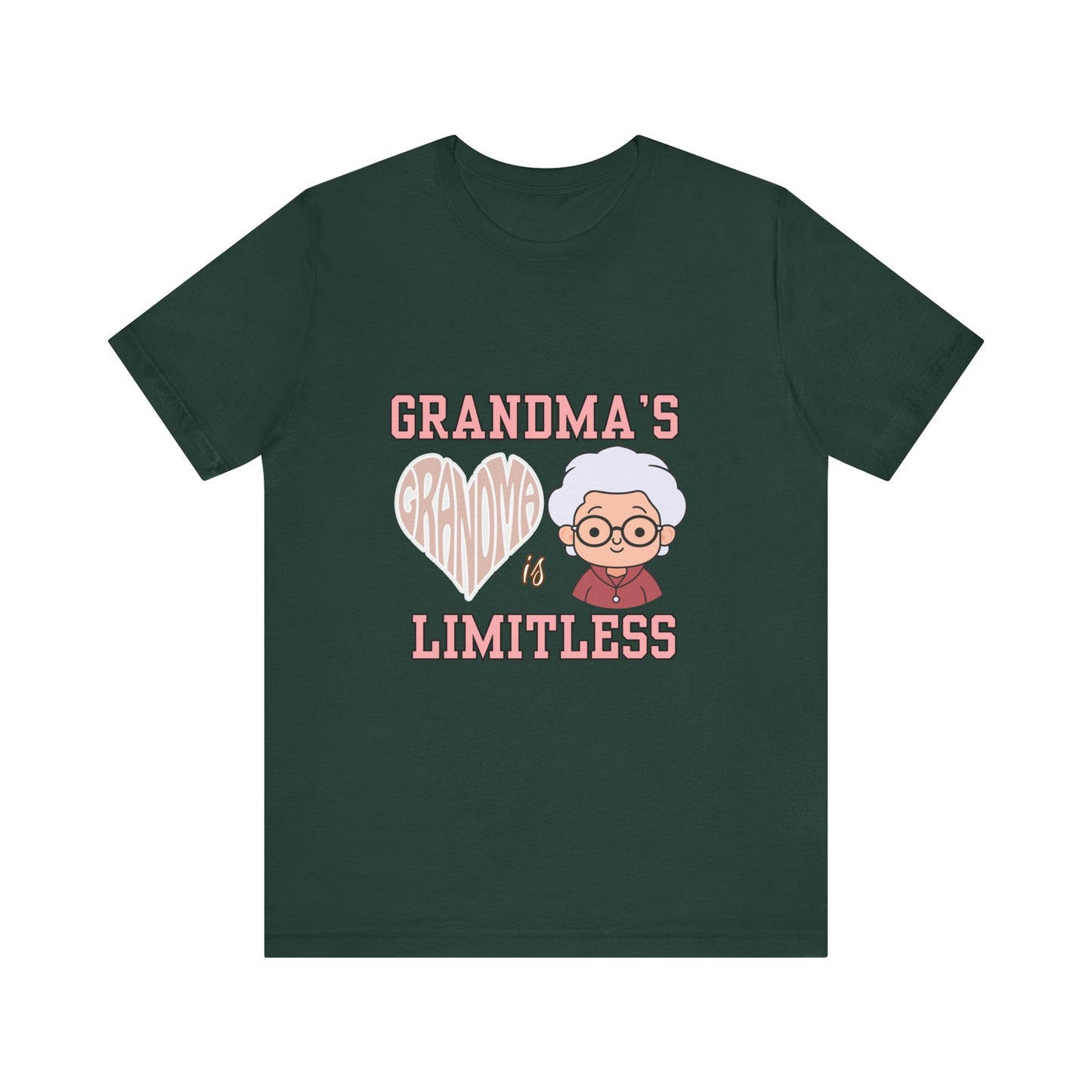 Grandma's Limitless Love Unisex Tee, Cute Grandmother Gift, Family Reunion Shirt, Mother's Day Tee, Comfortable Everyday Wear, [...]