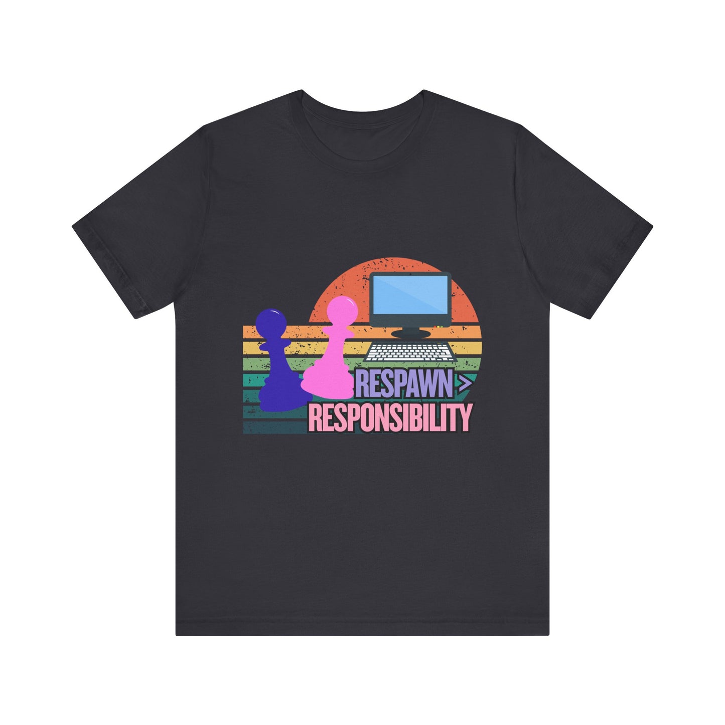 Retro Gaming Tee - Respawn Responsibility T-Shirt for Gamers, Unisex Short Sleeve Jersey, Fun Gift for Birthdays, Holidays, Casual [...]
