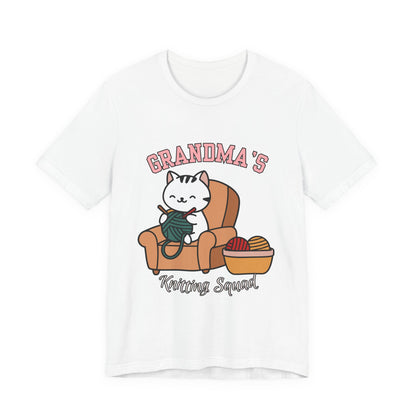 Grandma's Knitting Squad Tee - Comfy T-Shirt for Craft Lovers, Gift for Granny, Yarn Enthusiast, Knitting Club, Cozy Apparel