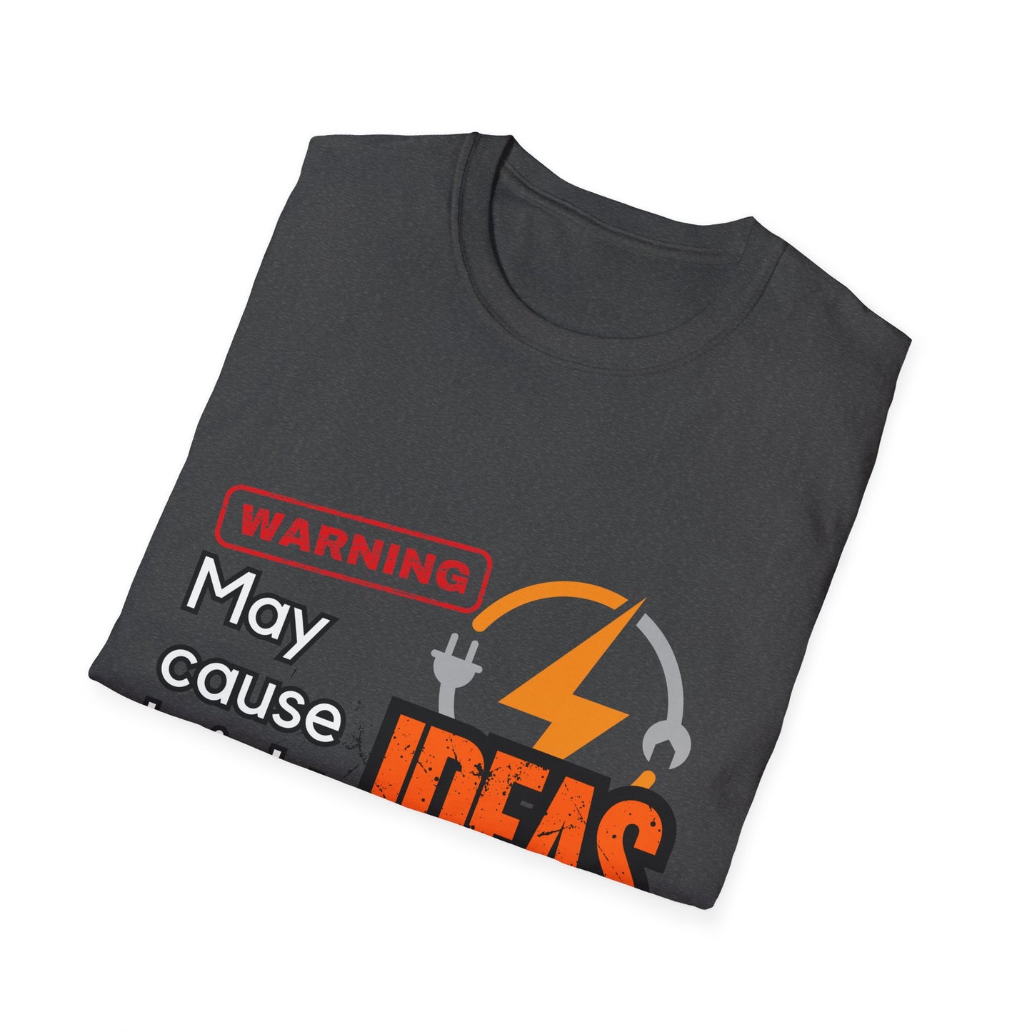 Electrian Warning T-Shirt - May Cause Bright Ideas, Funny Tee, Gift for Creatives, Unisex Apparel, Ideal for Birthdays