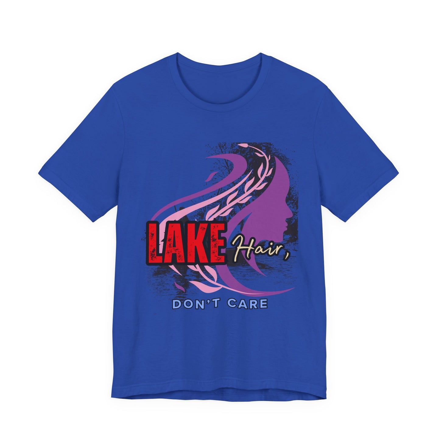 Lake Hair Don't Care Tee - Perfect for Summer Days, Lake Lovers, Beach Trips, Casual Wear, Vacation Tees, Gifts