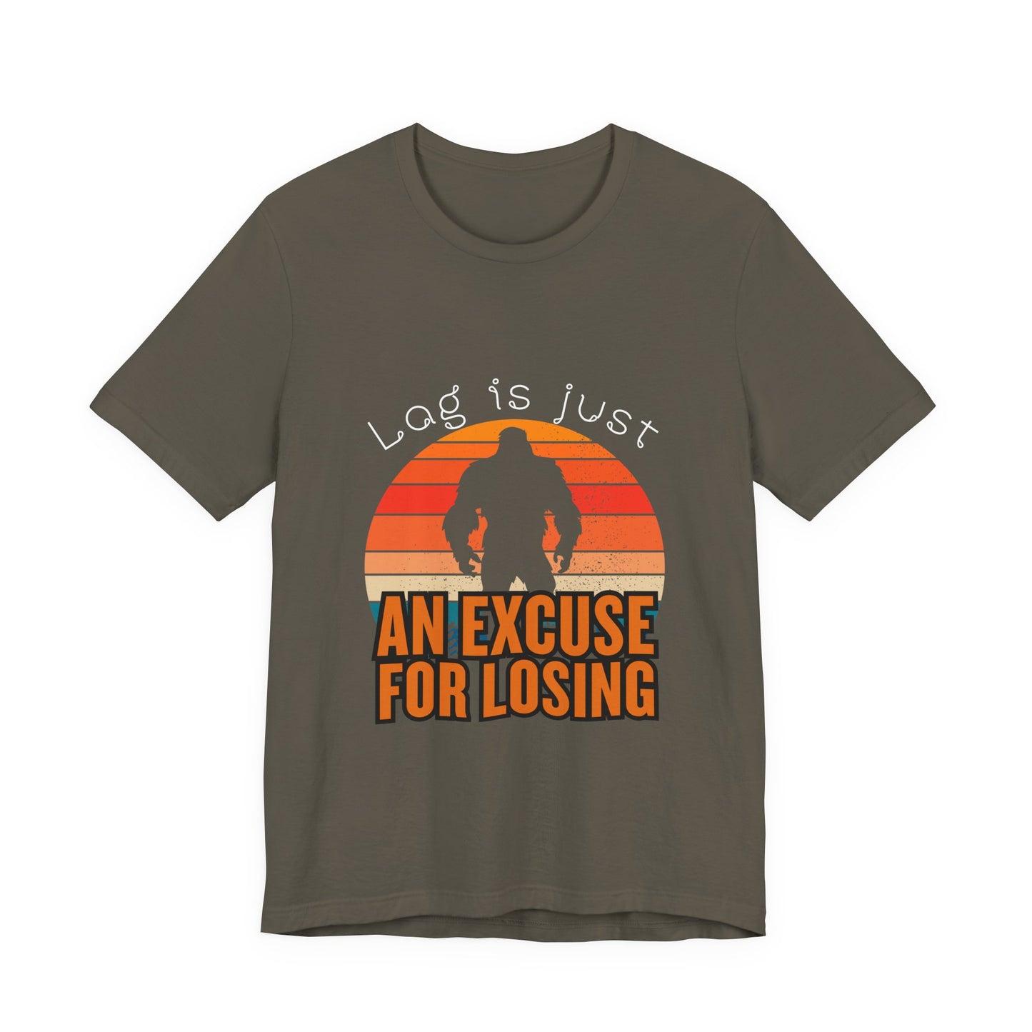 Funny Gaming Tee - 'Lag is Just An Excuse for Losing' Unisex Jersey Short Sleeve Tee, Gamer Gift, Casual Wear, Online Gaming, Quirky