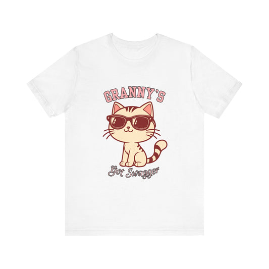 Cool Cat Grandma Tee | Fun Cat Shirt, Gifts for Cat Lovers, Quirky Quote Top, Cat Mom Gift, Casual Wear