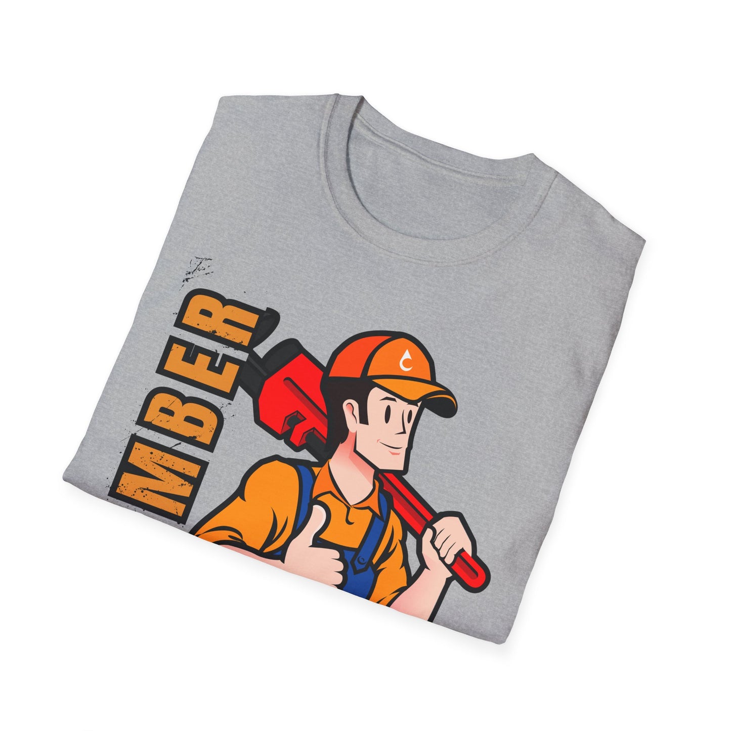 Plumber Fix Things T-Shirt, Casual Gift for Dads, Funny Work Top,, Unisex Softstyle Shirt, Plumbing Gift Idea