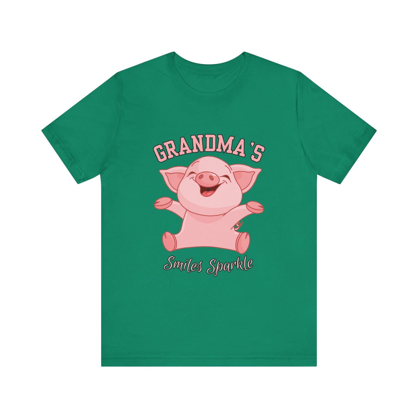 Grandma's Smiles Short Sleeve Tee, Cute Gift for Grandma, Family Gathering Shirt, Birthday Gift, Casual Wear, Fun Tee