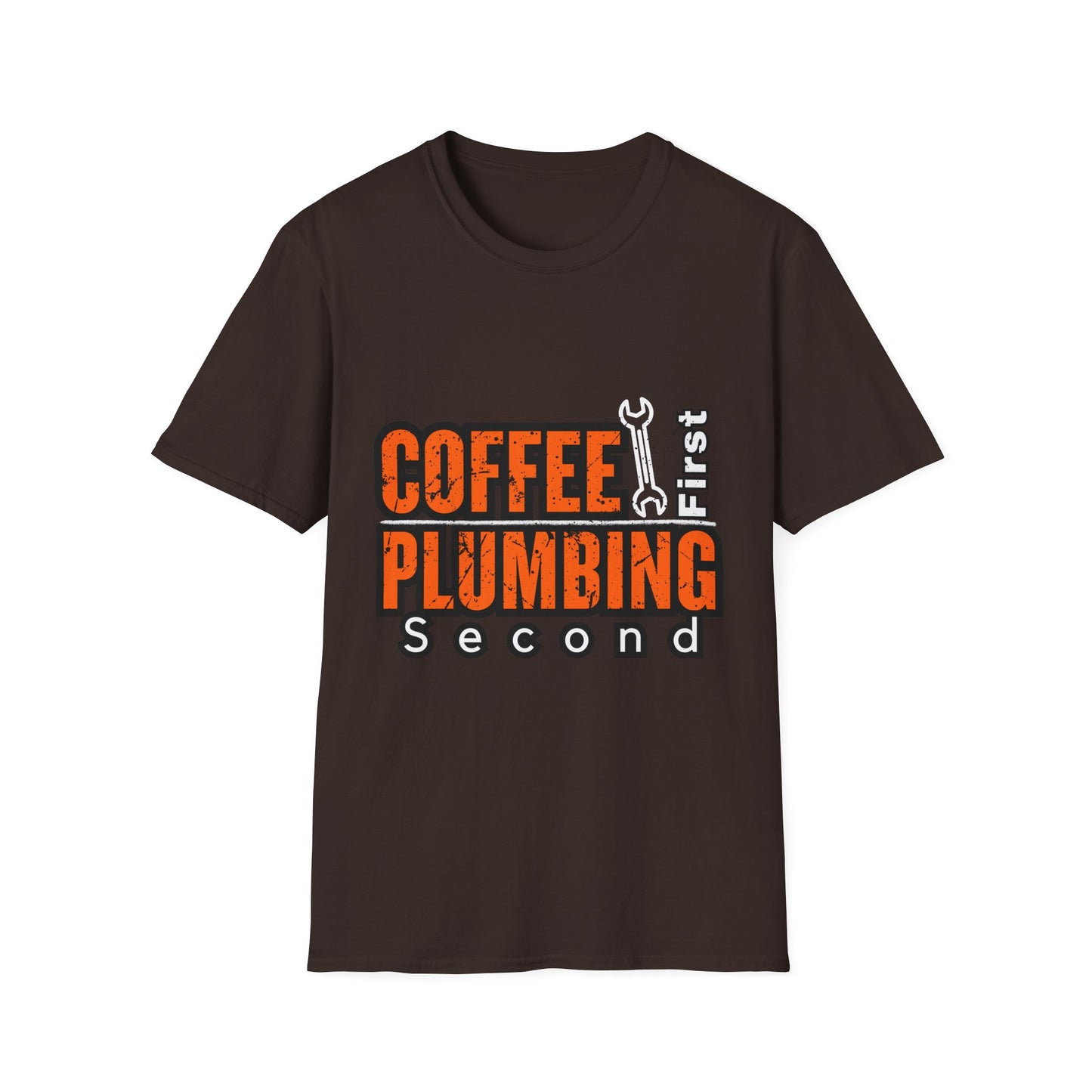 Coffee and Plumbing Unisex T-Shirt, Funny Plumber Shirt, Gift for Plumbers, Coffee Lovers Tee, Plumbing Gifts