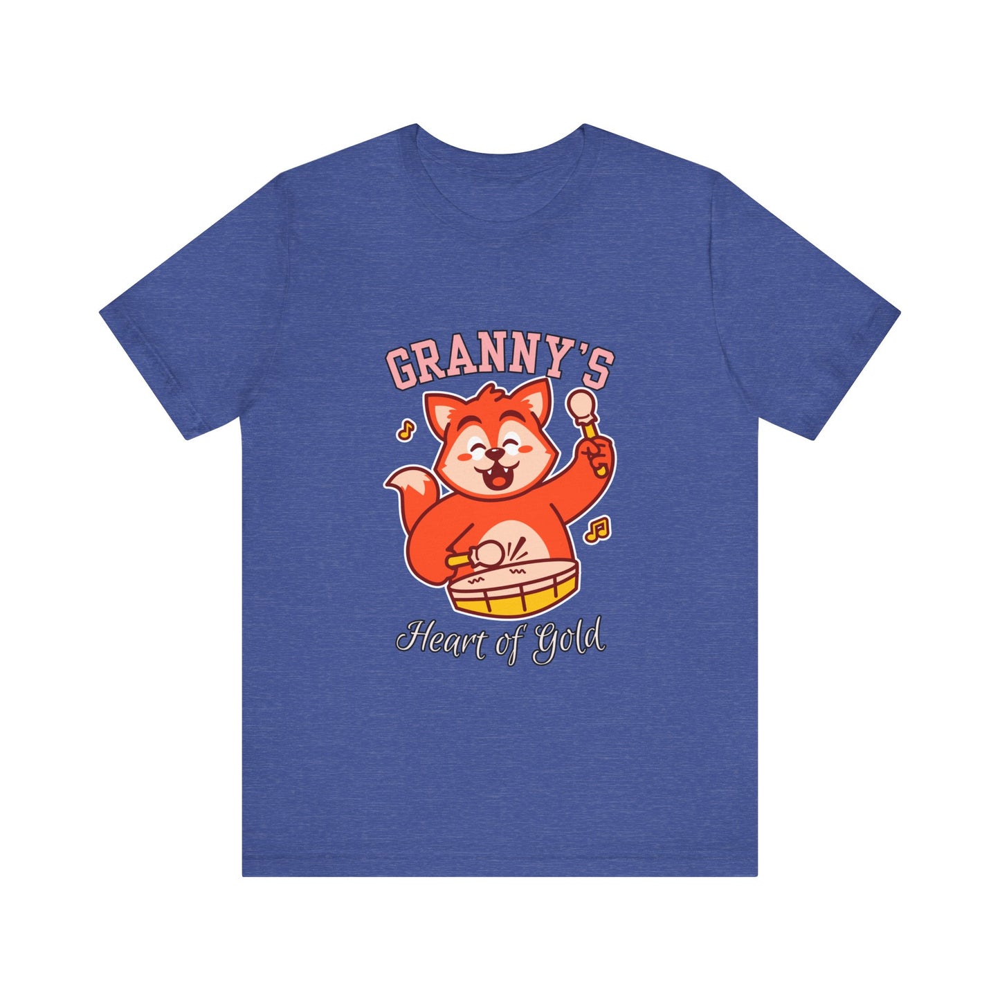 Granny's Heart of Gold Tee, Cute Graphic T-Shirt, Gift for Grandma, Casual Wear, Family Celebration Shirt