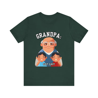 Grandpa Got Grit Tee, Funny Grandpa Shirt, Father's Day Gift, Family Reunion T-Shirt, Cute Gift for Grandpas, Unisex Graphic Tee