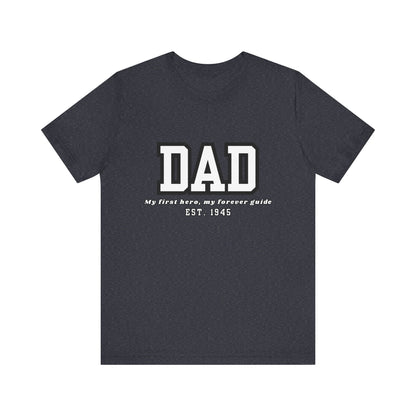 Dad Est. 1986 Unisex Tee - Gift for Father's Day, Birthday Tee, Casual Wear, Family T-Shirt, Dad's Day Out