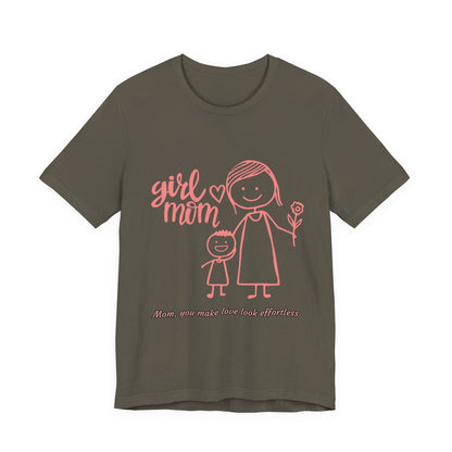 Mom Love Graphic Tee - Cute Mother's Day Gift, Family T-Shirt, Gift for Mom, Cute Apparel, Unisex Shirt