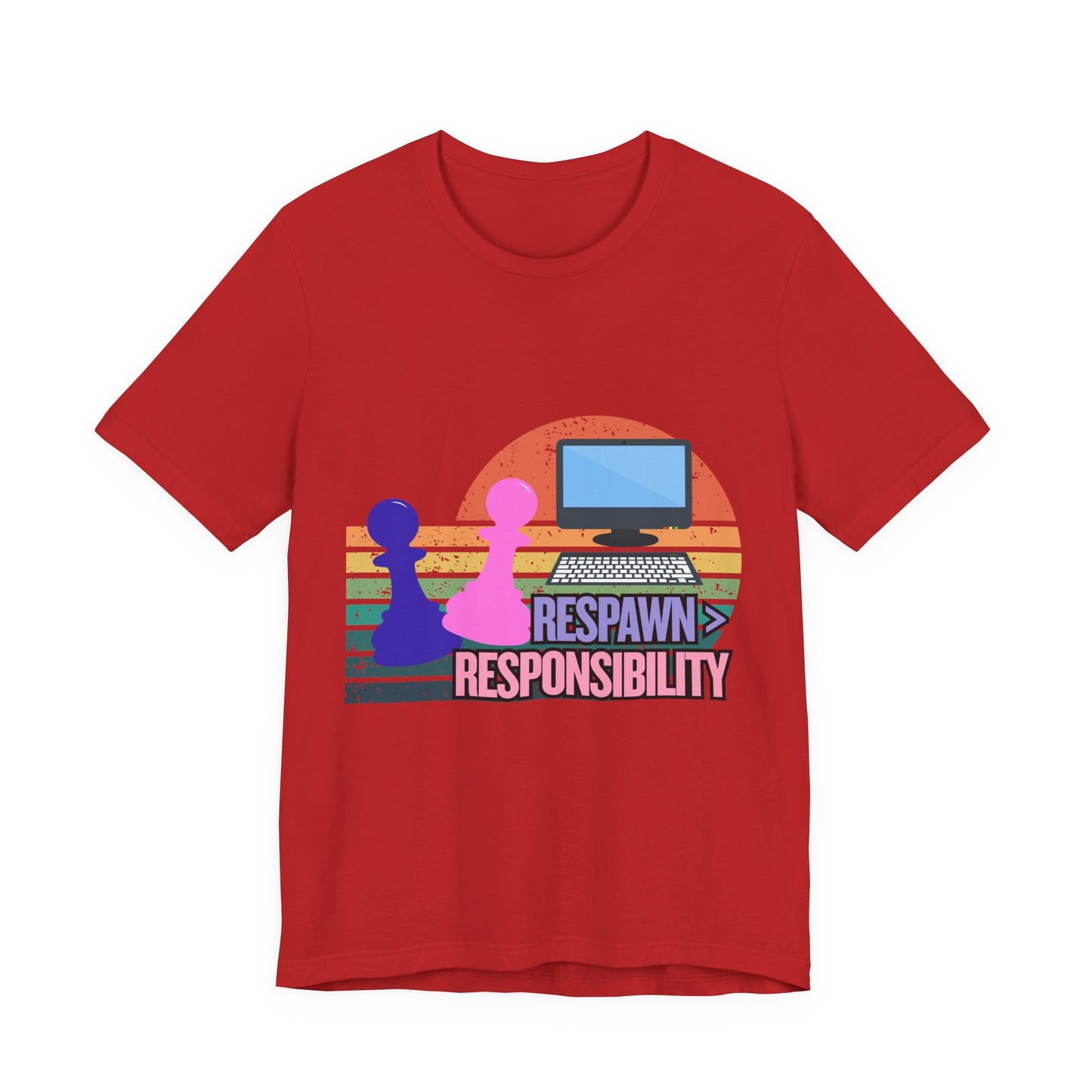 Retro Gaming Tee - Respawn Responsibility T-Shirt for Gamers, Unisex Short Sleeve Jersey, Fun Gift for Birthdays, Holidays, Casual [...]