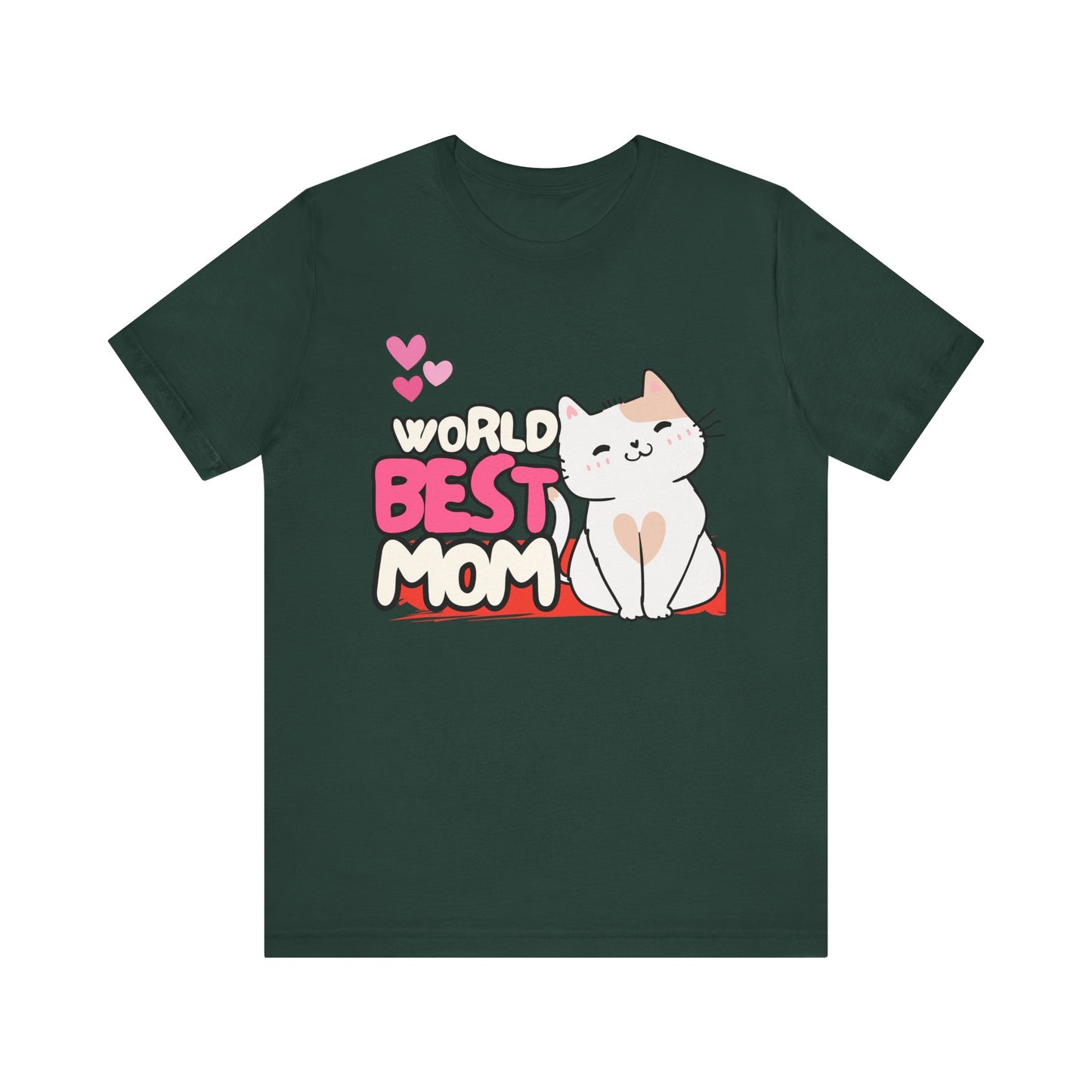 World's Best Mom Kitty Cat Tee, Unisex T-Shirt for Cat Lovers, Mother's Day Gift, Casual Wear, Kids and Moms Matching Shirts, Cute Pet Lover [...]