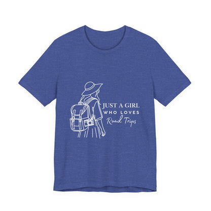 Adventure-Ready Tee for Girls | 'Just a Girl Who Loves Road Trips' | Travel Shirt, Vacation Outfit, Gift for Travelers, Summer [...]