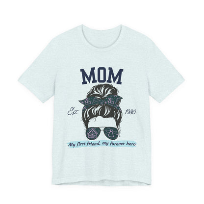 Mom Life Unisex Tee - Est. 1980, Gift for New Moms, Birthday Gift, Casual Wear, Mother's Day Shirt, Trendy Graphic T-Shirt