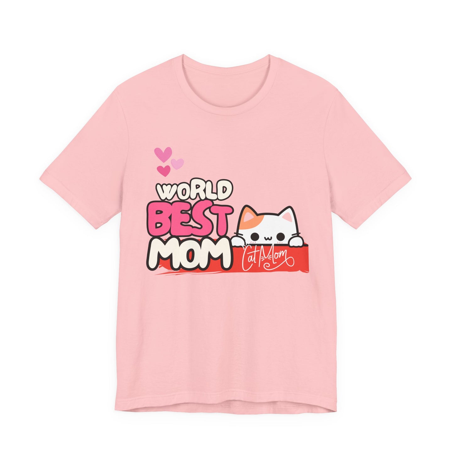 Best Mom Cat Tee, Funny Cat Mother’s Day Gift, Cute Family Shirt, Unisex Pet Lover Tee, Gifts for Cat Moms, Birthday Apparel