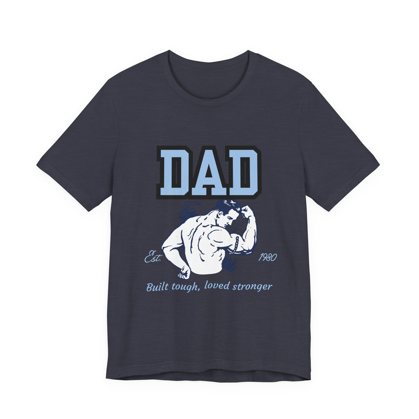 DAD Strong Unisex Jersey Tee, Father's Day Gift, Dad Humor Shirt, Comfortable Casual Top, Birthday Gift Tee, Everyday Wear