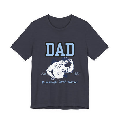 DAD Strong Unisex Jersey Tee, Father's Day Gift, Dad Humor Shirt, Comfortable Casual Top, Birthday Gift Tee, Everyday Wear