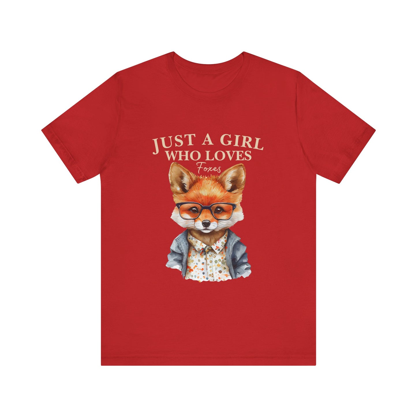 Cute Fox Graphic Tee for Animal Lovers, Fun Gift for Girls, Nature Lover Shirt, Animal Themed Apparel, Perfect for Casual Outings