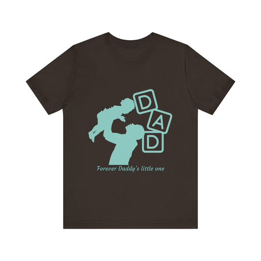 Dad and Child Love Tee, Father's Day Gift, Unisex Jersey T-Shirt, Family Bonding, Casual Wear, Forever Daddy's Little One