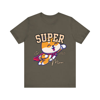 Super Hero Mom Tee, Cute Cat T-Shirt, Gift for Cat Lovers, Casual Wear, Fun Unisex Shirt, Birthday Celebration Tee