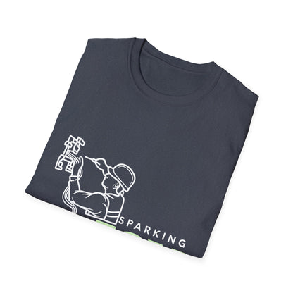 Joyful Electrical Worker Unisex Softstyle T-Shirt - Perfect Electrician Gift, Electrical Engineer, Unisex Graphic Tee