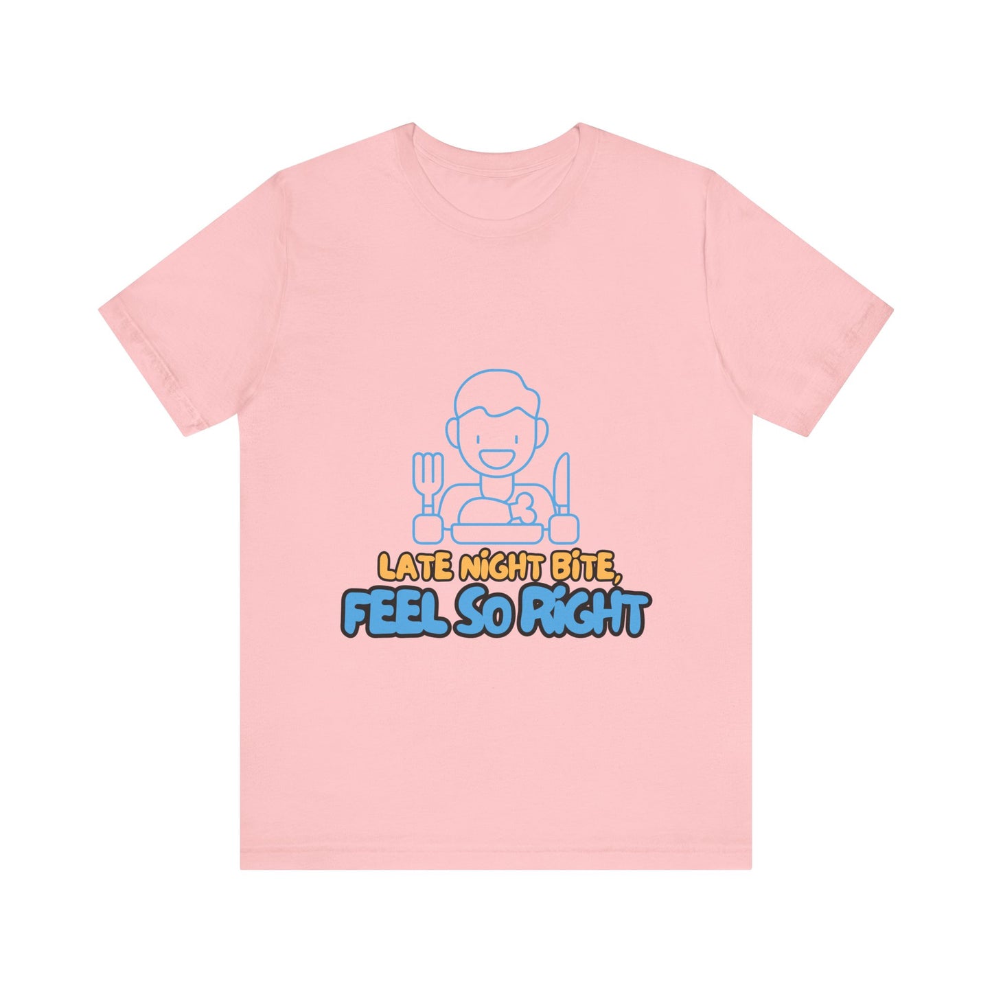 Late Night Bite Unisex Tee, Funny Foodie T-Shirt, Casual Dining Shirt, Gift for Food Lovers, Men’s/Female Tops