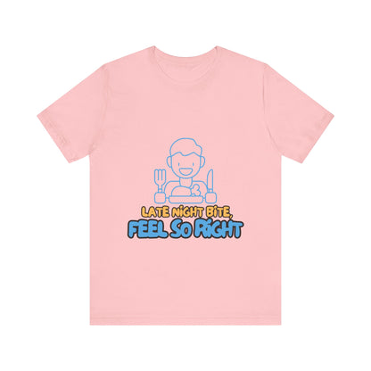 Late Night Bite Unisex Tee, Funny Foodie T-Shirt, Casual Dining Shirt, Gift for Food Lovers, Men’s/Female Tops