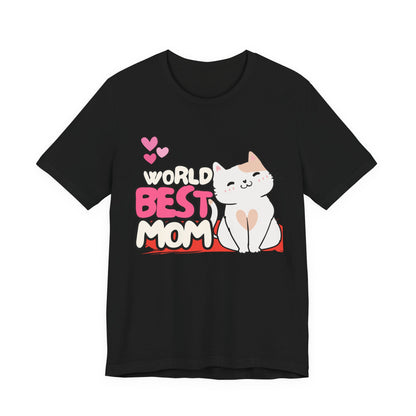 World's Best Mom Kitty Cat Tee, Unisex T-Shirt for Cat Lovers, Mother's Day Gift, Casual Wear, Kids and Moms Matching Shirts, Cute Pet Lover [...]