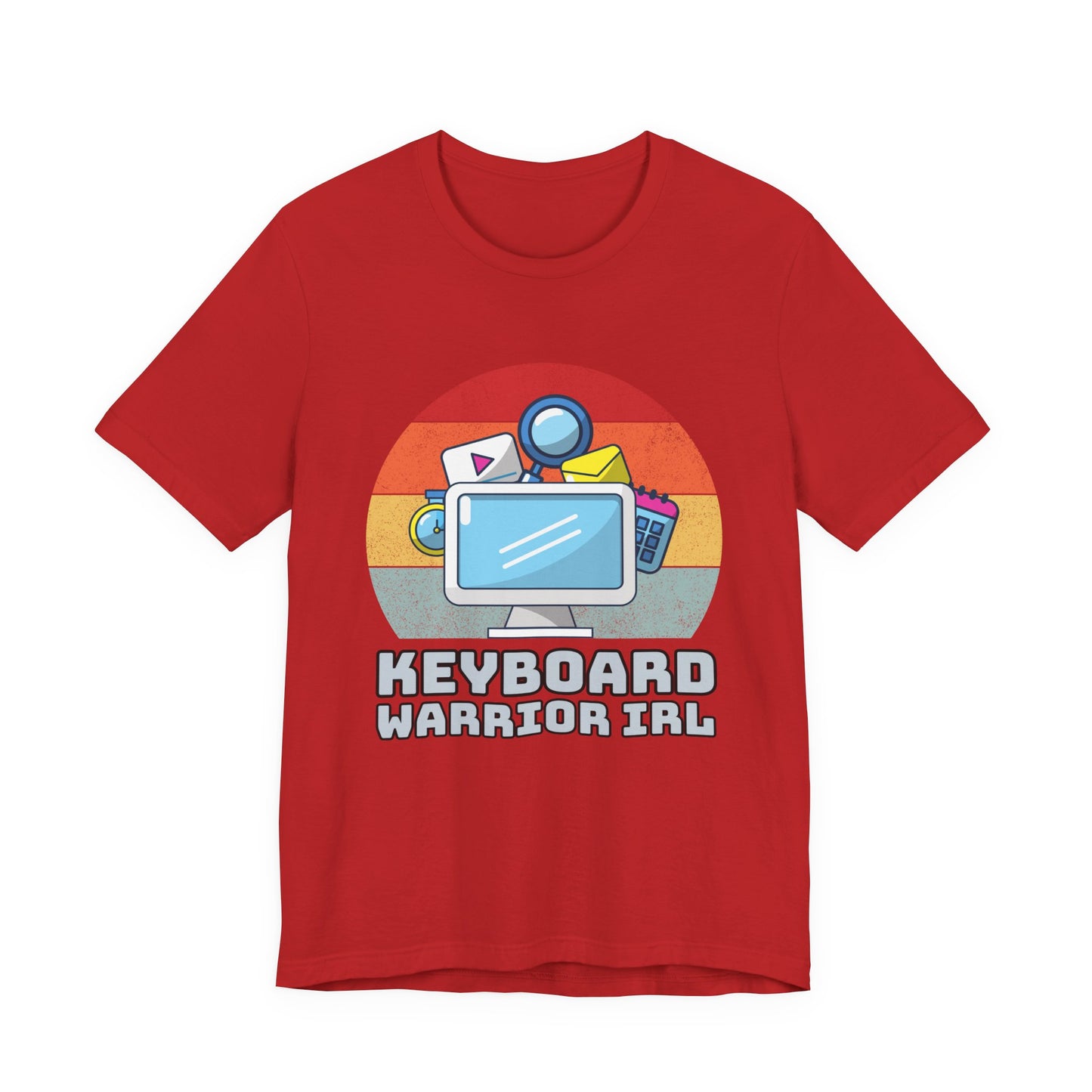 Playful Keyboard Warrior Tee, Gamer Shirt, Geek Fashion, Cute Coding Gift, Unisex Casual Tee, Retro Gaming Apparel