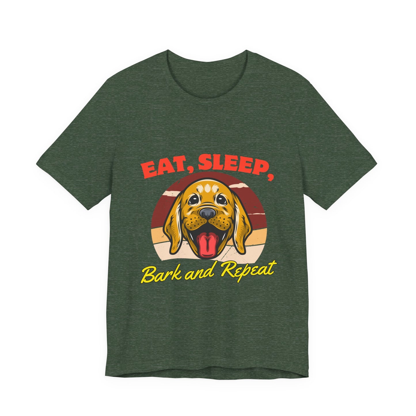 Dog Lover's Eat, Sleep, Bark Tee | Funny Pet T-Shirt, Gift for Dog Owners, Cute Canine Apparel, Dog Mom Shirt, Animal Lover Tops