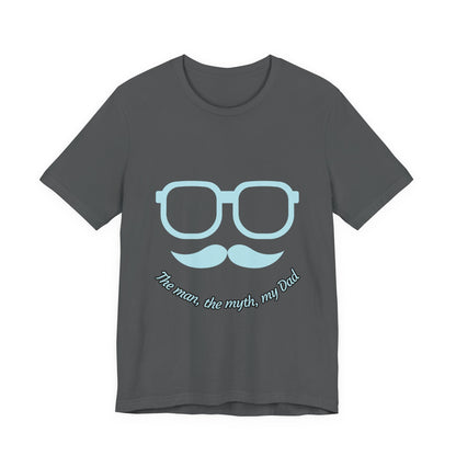 Dad Myth Short Sleeve Tee, Father's Day Gift, Unisex T-Shirt, Funny Dad Shirt, Casual Dad Apparel, Gift for Him