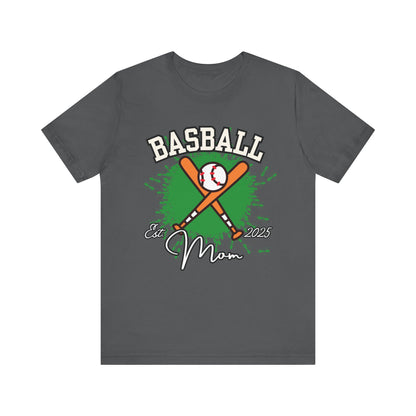 Baseball Mom Unisex Jersey Tee - Soft Cotton Shirt for Sports Enthusiasts, Great Gift for Mother's Day, Game Day Apparel, Team Spirit Wear