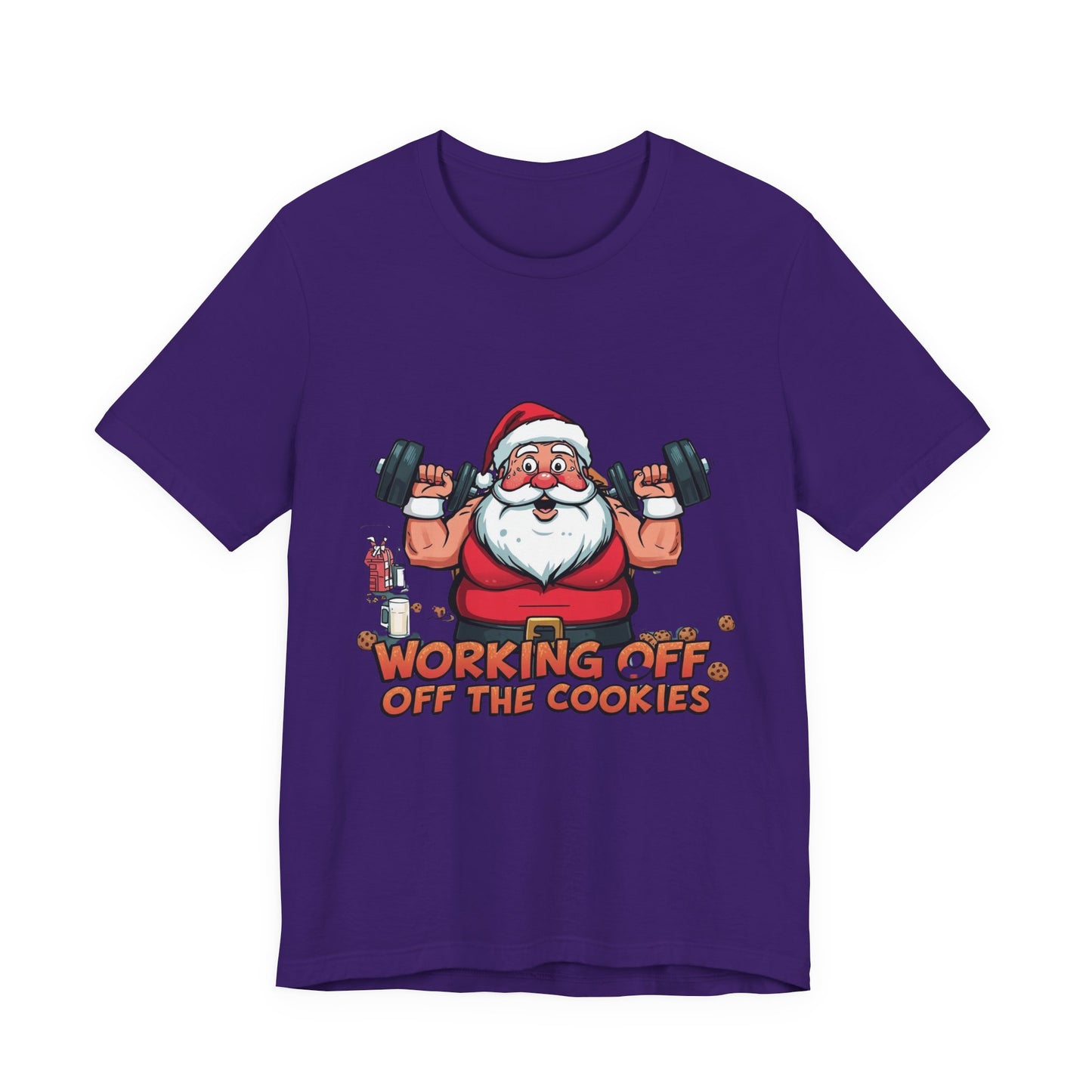 Unisex Tee Santa Funny Cookies Design T-Shirt