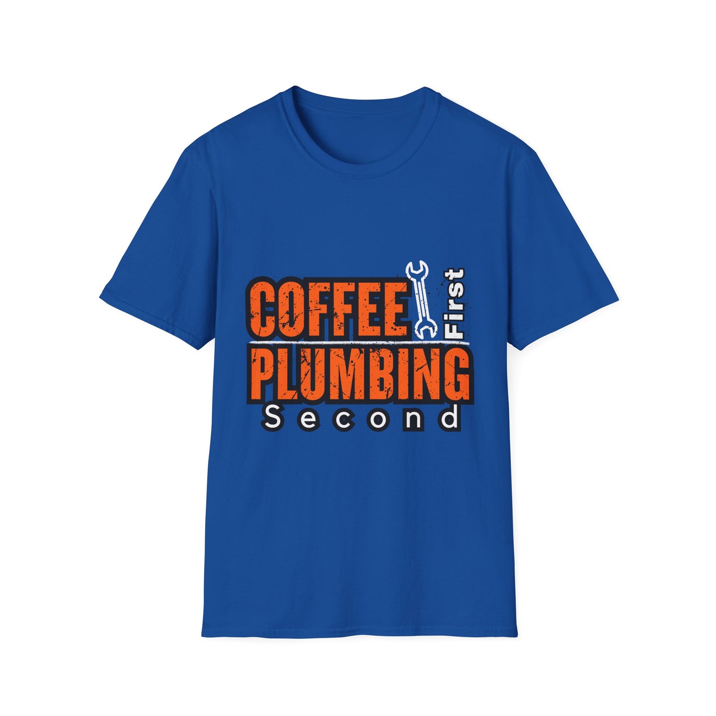 Coffee and Plumbing Unisex T-Shirt, Funny Plumber Shirt, Gift for Plumbers, Coffee Lovers Tee, Plumbing Gifts