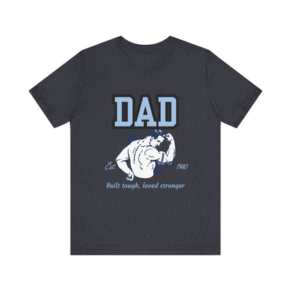 DAD Strong Unisex Jersey Tee, Father's Day Gift, Dad Humor Shirt, Comfortable Casual Top, Birthday Gift Tee, Everyday Wear
