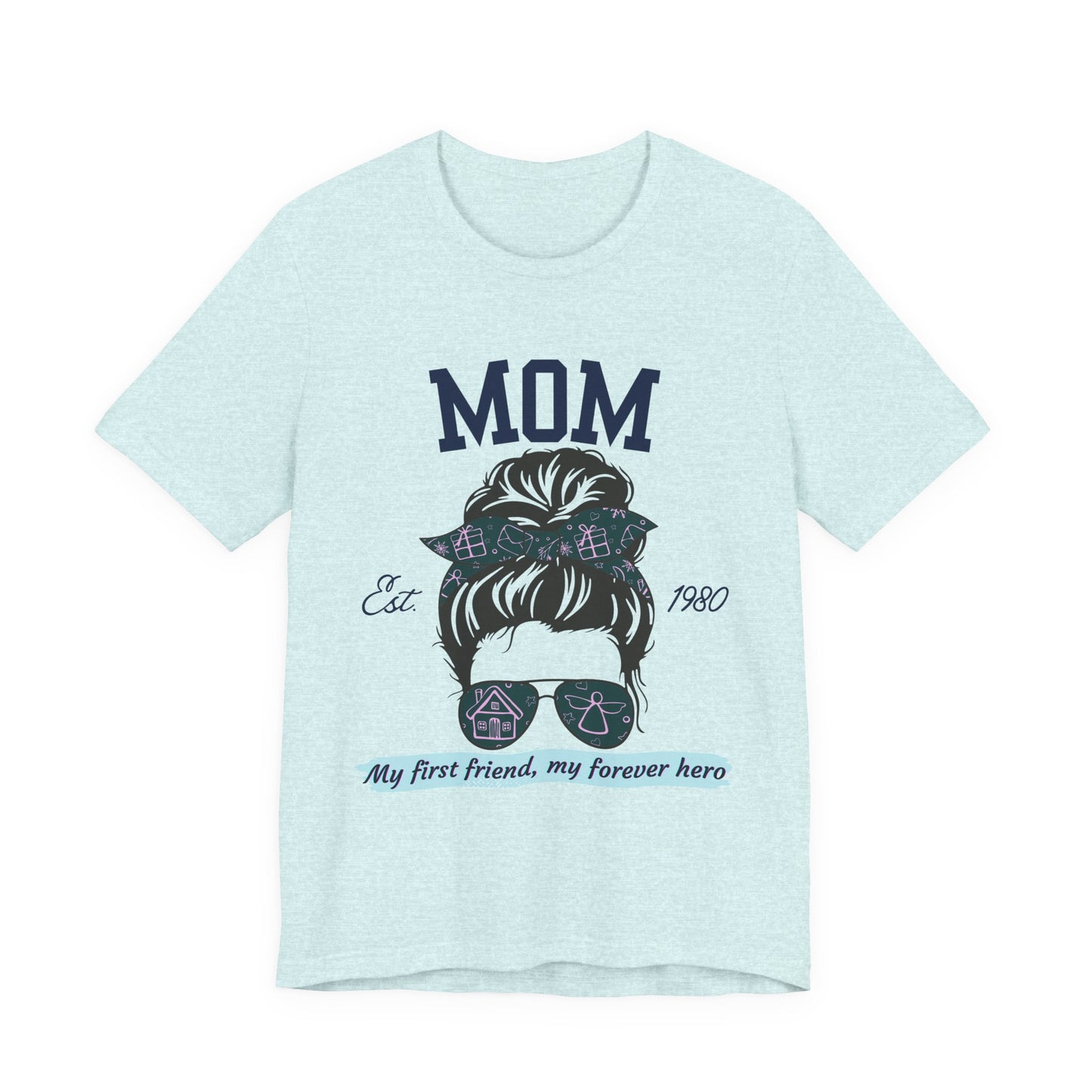 Mom Life Unisex Tee - Est. 1980, Gift for New Moms, Birthday Gift, Casual Wear, Mother's Day Shirt, Trendy Graphic T-Shirt