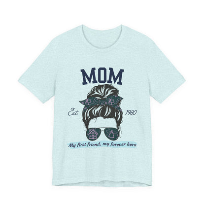 Mom Life Unisex Tee - Est. 1980, Gift for New Moms, Birthday Gift, Casual Wear, Mother's Day Shirt, Trendy Graphic T-Shirt