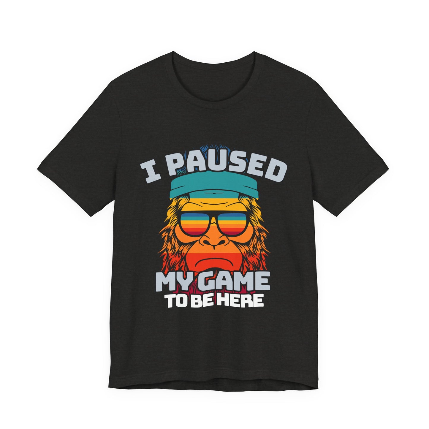 Funny Gamer Tee - I Paused My Game To Be Here, Gaming Shirt, Unisex T-Shirt, Gift for Gamers, Casual Summer Wear, Vintage Gaming Apparel