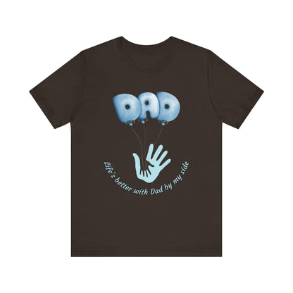 Dad Balloon Tee, Father’s Day Gift, Unisex T-Shirt, Birthday Present, Love for Dad, Family Celebration Apparel