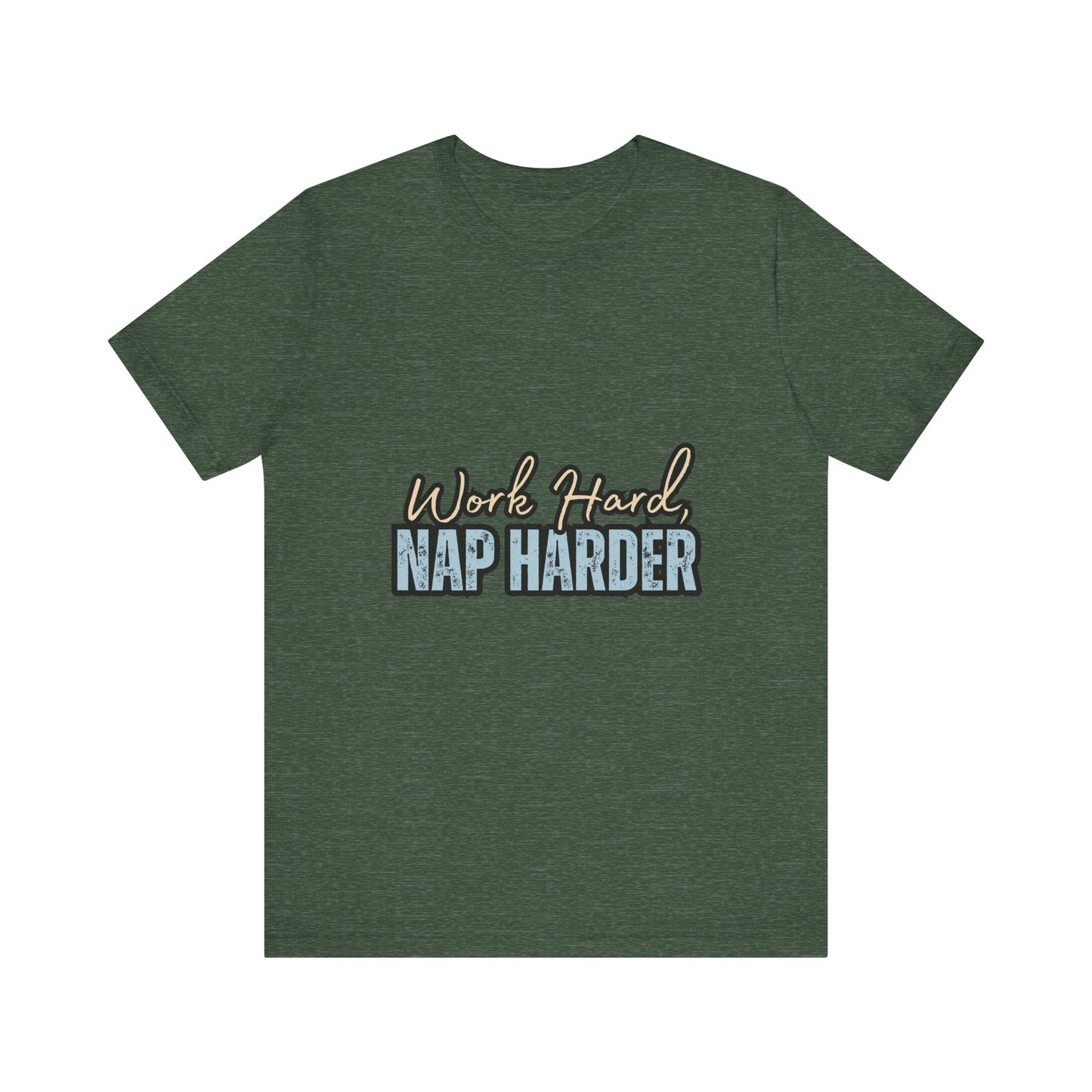 Work Hard, Nap Harder Unisex Jersey Short Sleeve Tee, Funny T-Shirt, Gift for Nappers, Casual Wear, Relaxation Shirt, Birthday Gift, [...]