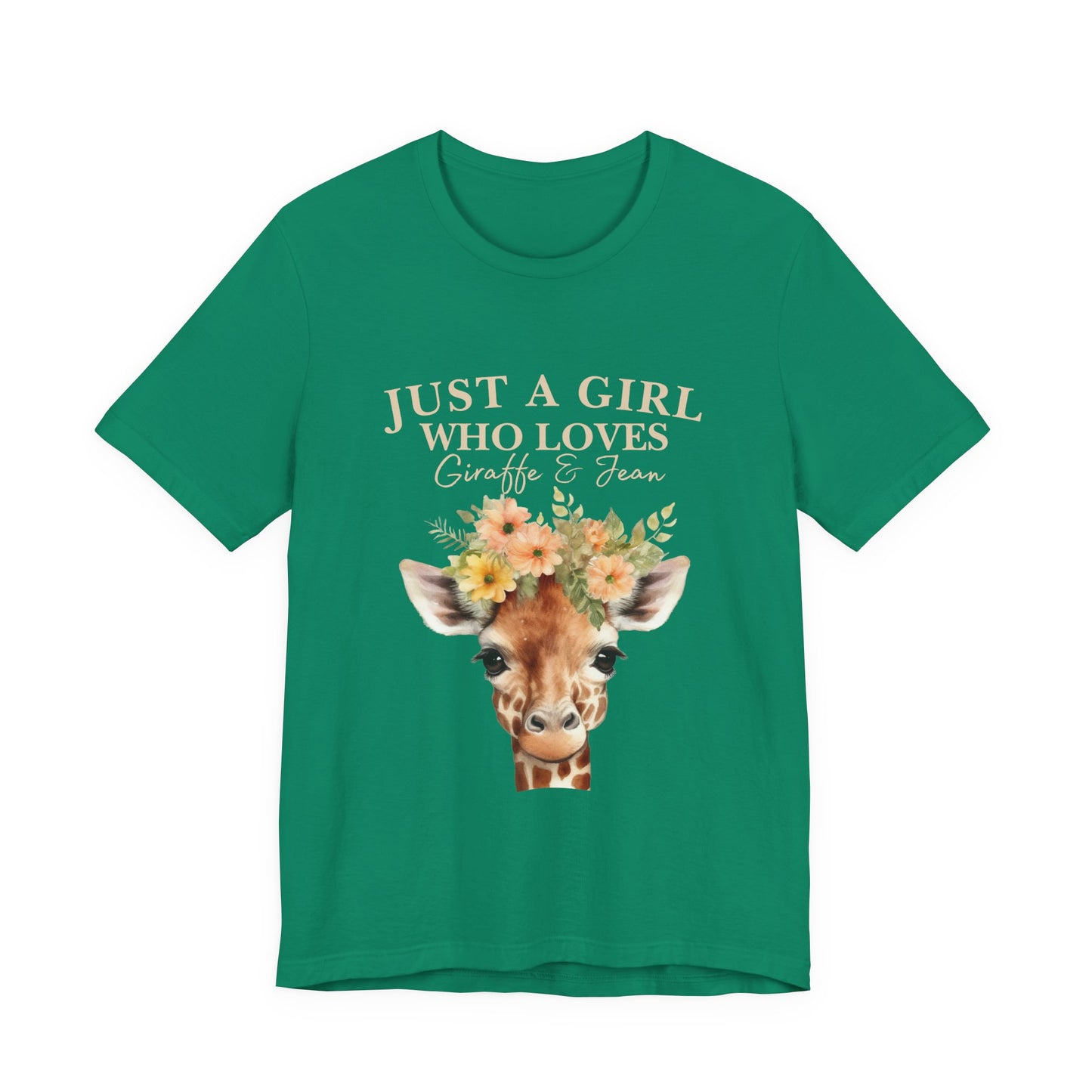Just a Girl Who Loves Giraffes Tee, Cute Animal Lover Gift, Summer Casual Fashion, Birthday Tee, Nature Enthusiast Shirt