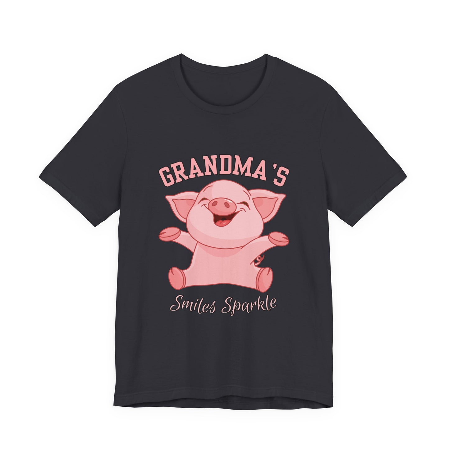 Grandma's Smiles Short Sleeve Tee, Cute Gift for Grandma, Family Gathering Shirt, Birthday Gift, Casual Wear, Fun Tee