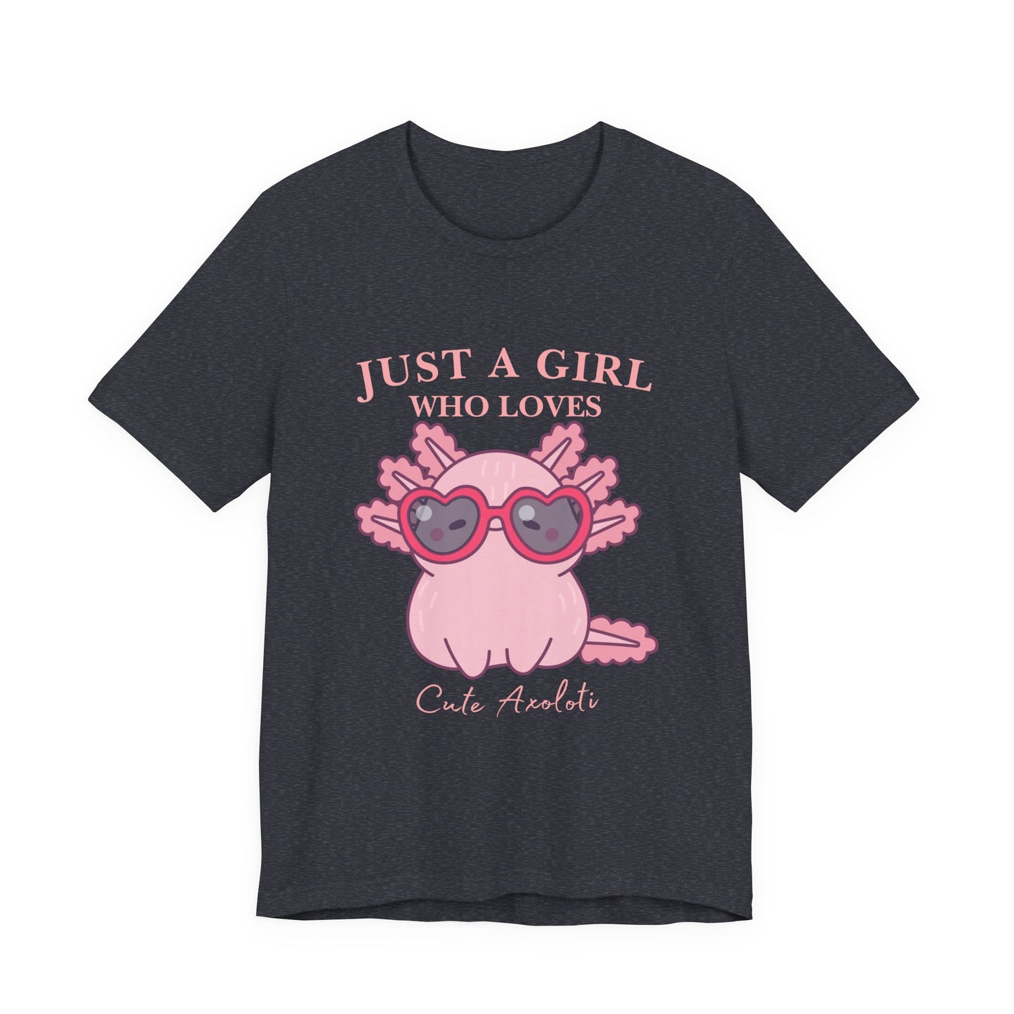 Cute Axolotl Tee for Girls, Just a Girl Who Loves, Unisex Jersey T-Shirt, Animal Lover Gift, Casual Summer Shirt, Adorable Graphic [...]
