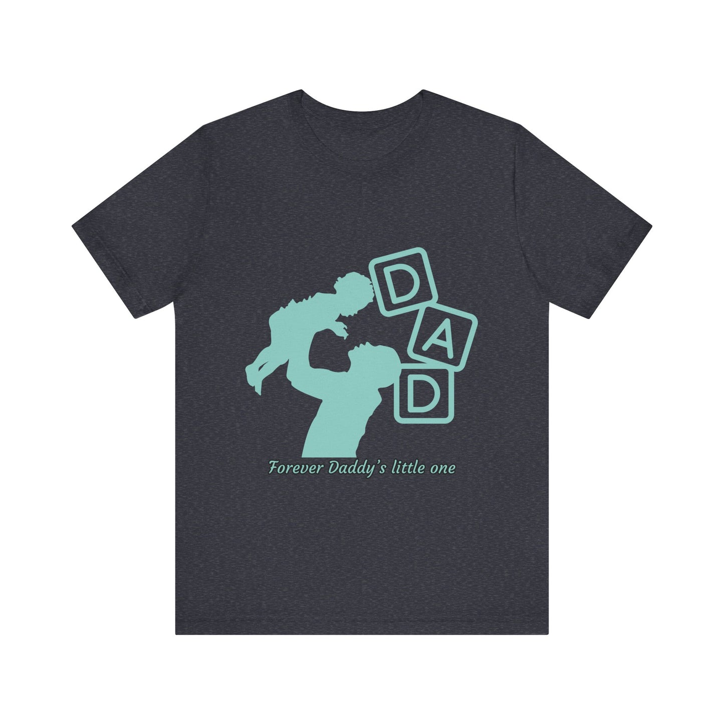 Dad and Child Love Tee, Father's Day Gift, Unisex Jersey T-Shirt, Family Bonding, Casual Wear, Forever Daddy's Little One